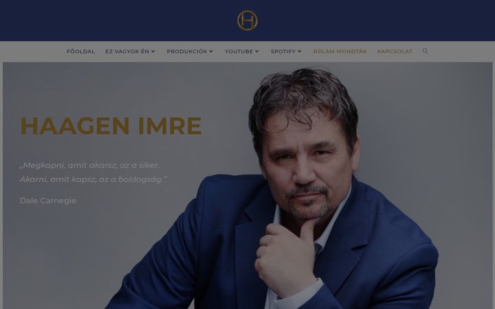 Screenshot of haagenimre.hu