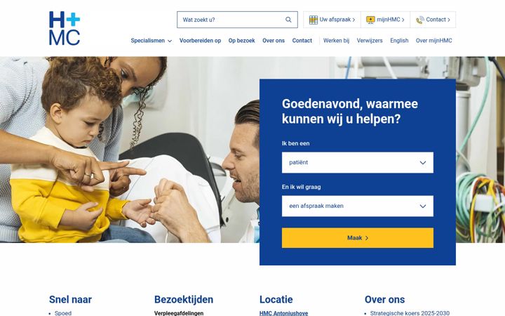 Screenshot of haaglandenmc.nl