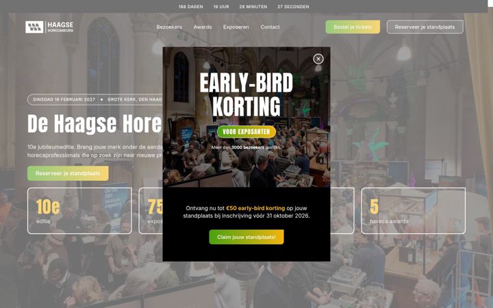 Screenshot of haagsehorecabeurs.nl