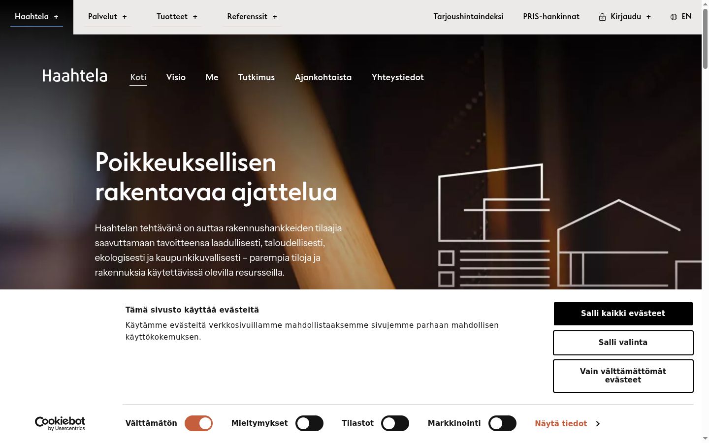 Screenshot tal-banner tal-kunsens muri qabel kwalunkwe interazzjoni