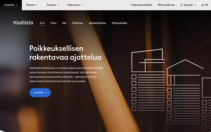 Screenshot of haahtela.info