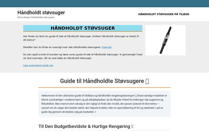 Screenshot of haandholdtstoevsuger.dk