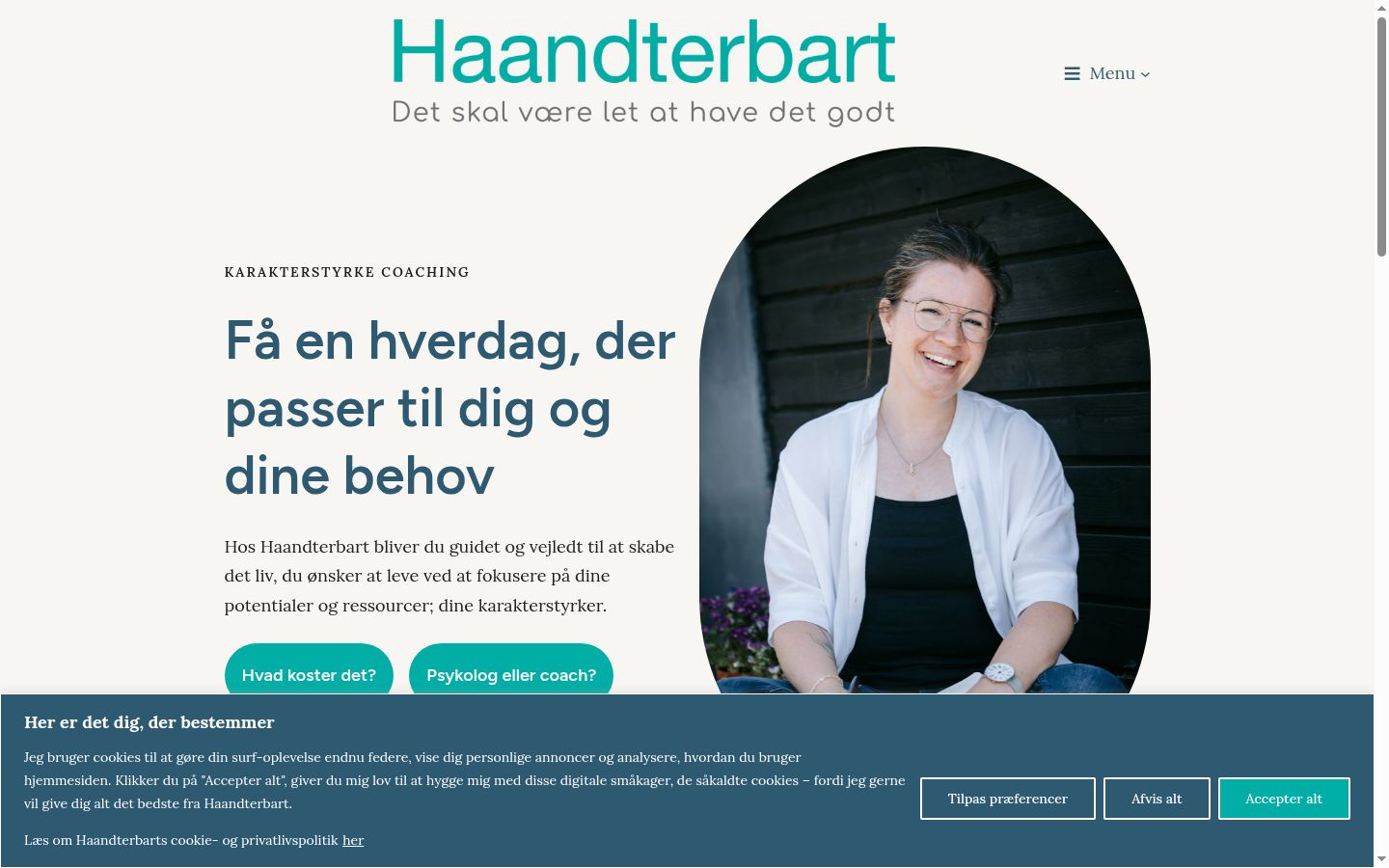 Screenshot tal-banner tal-kunsens muri qabel kwalunkwe interazzjoni