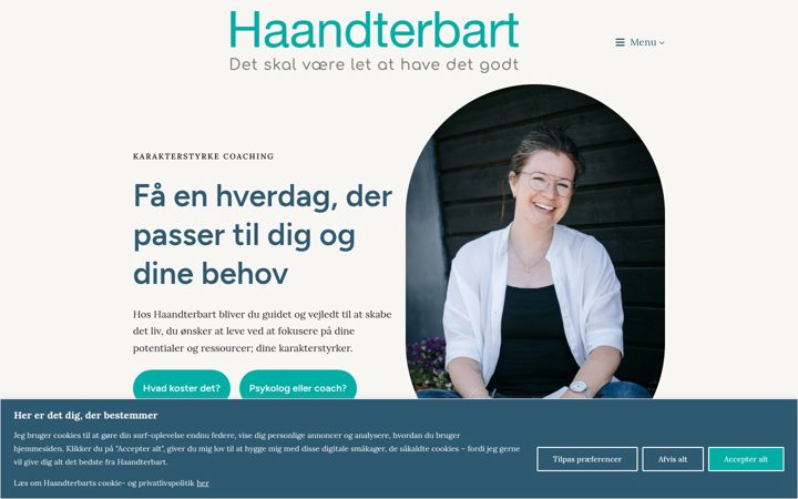 Screenshot of haandterbart.nu