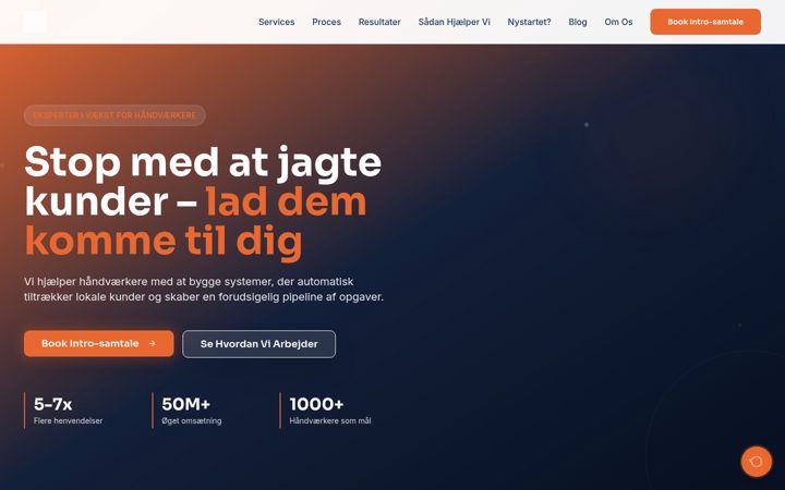 Screenshot of haandvaerkerakademiet.dk