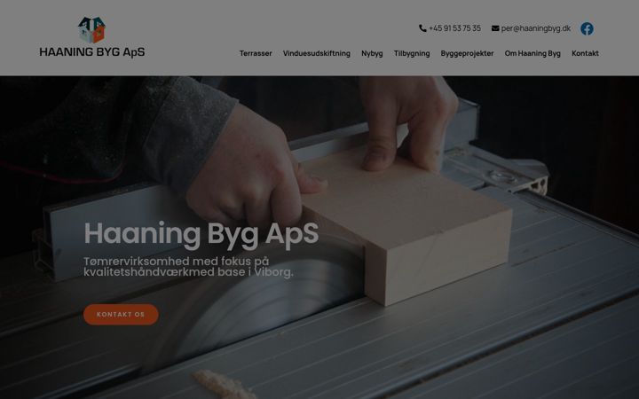 Screenshot of haaningbyg.dk