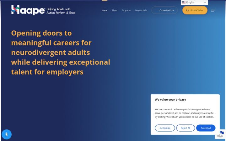 Screenshot of haape.org
