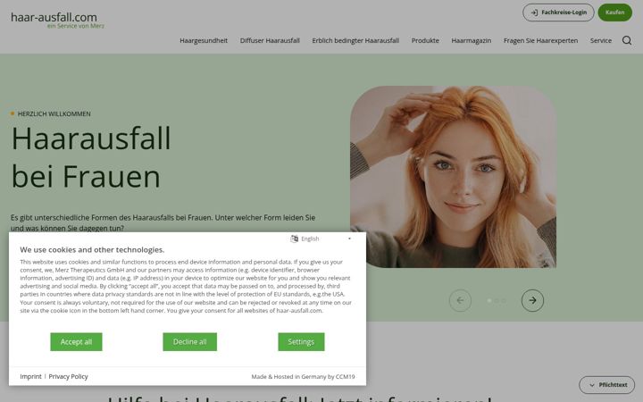 Képernyőkép: haar-ausfall.com