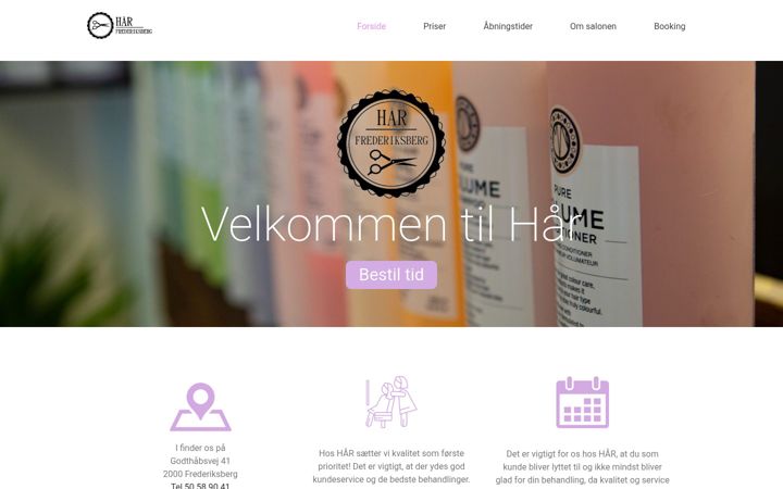 Screenshot of haar-frederiksberg.dk