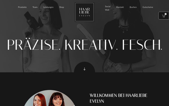 Screenshot of haar-liebe.at