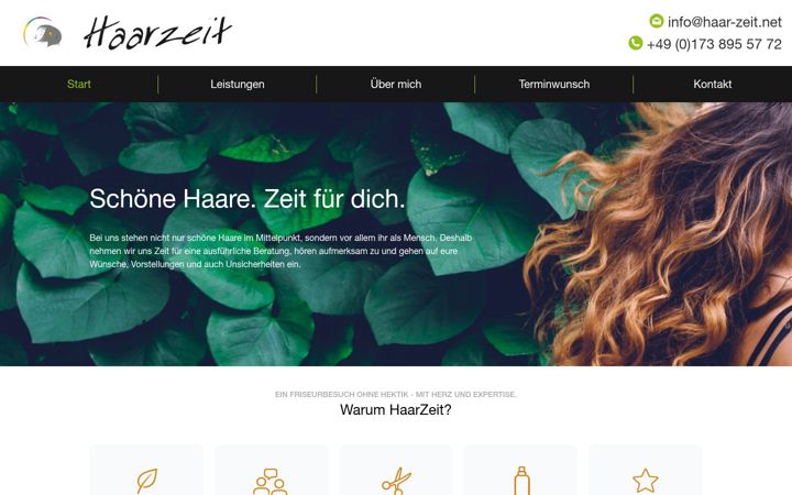 Screenshot of haar-zeit.net