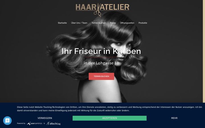 Screenshot of haaratelier-karben.de