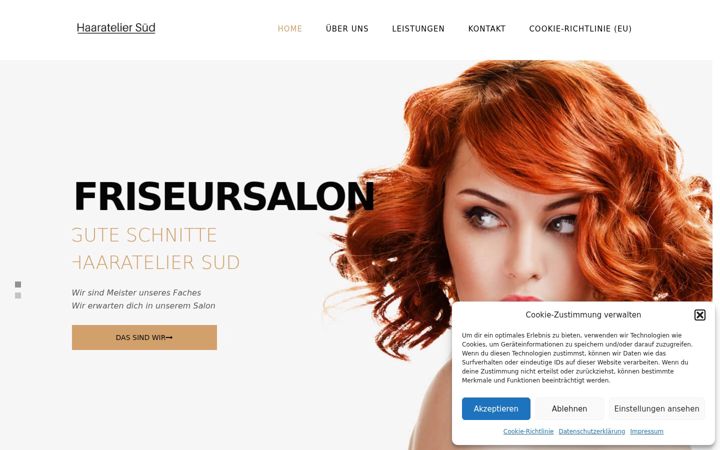Screenshot of haaratelier-sued.de