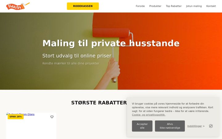 Screenshot of haarby-bio.dk