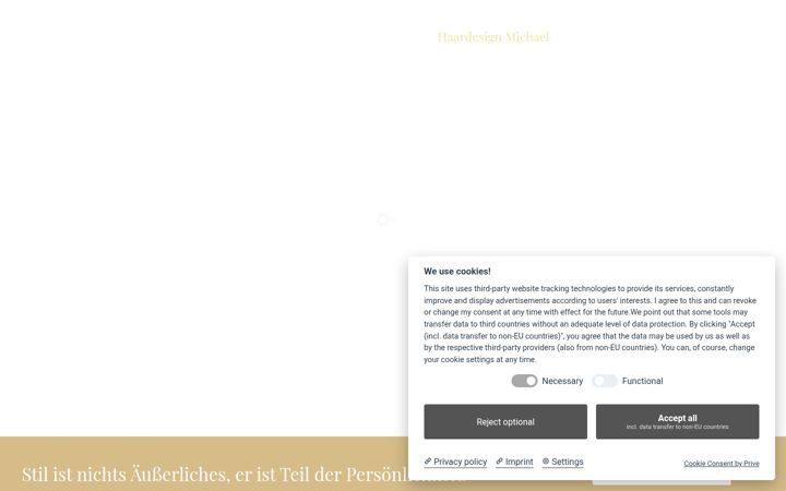 Screenshot of haardesign-michael.de