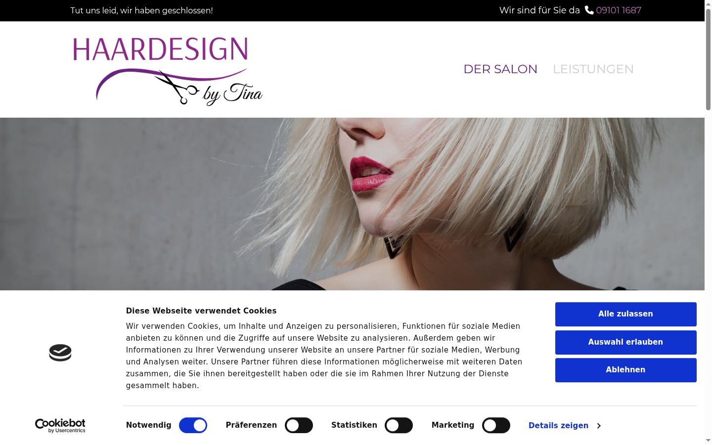 Snimka zaslona bannera za privolu prikazanog prije bilo kakve interakcije
