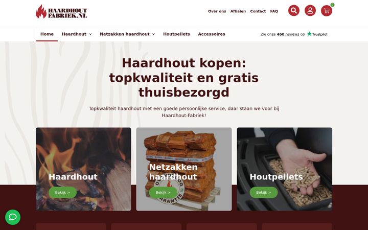 Skærmbillede af haardhout-fabriek.nl