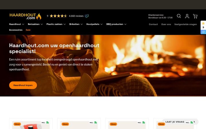 Screenshot of haardhout.com
