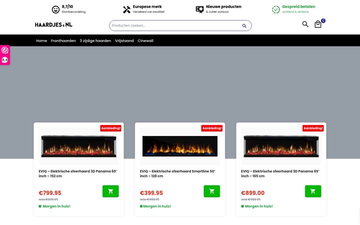 Screenshot of haardjes.nl