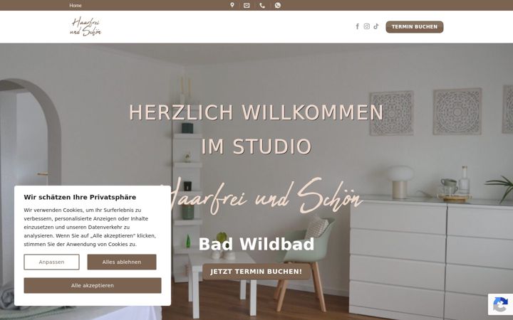Screenshot of haarfreiundschoen.com