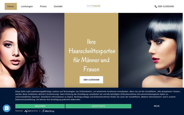 Screenshot of haargalerie.info