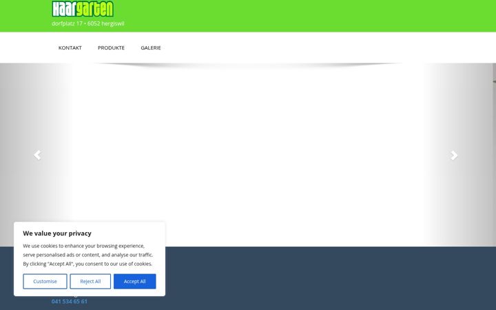 Screenshot of haargarten.ch