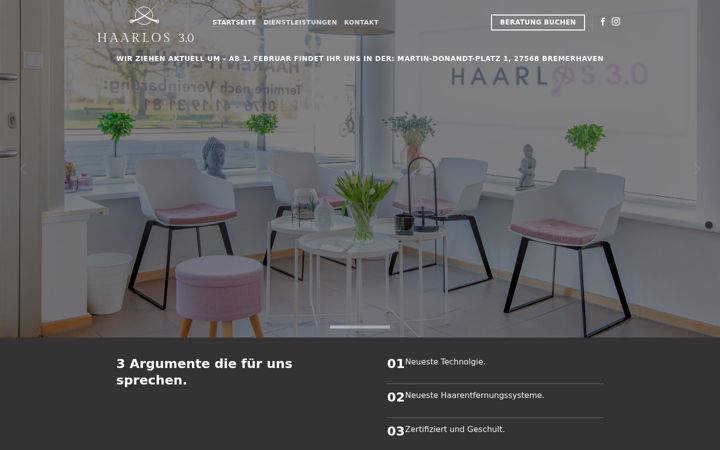 Screenshot of haarlos3punkt0.de