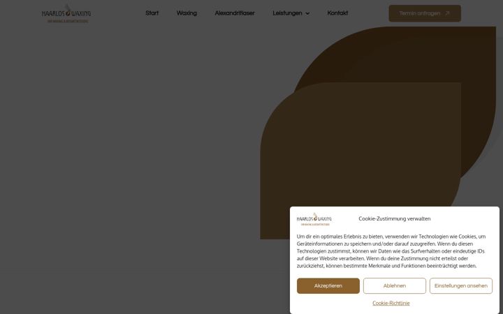 Screenshot of haarloswaxing.de
