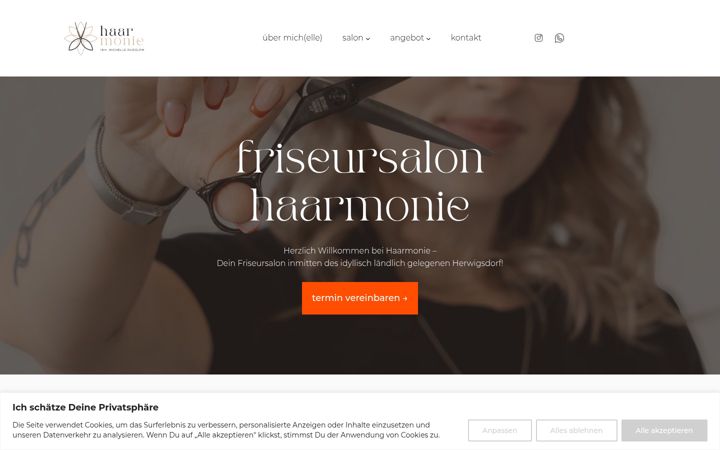 Screenshot of haarmonie-herwigsdorf.de