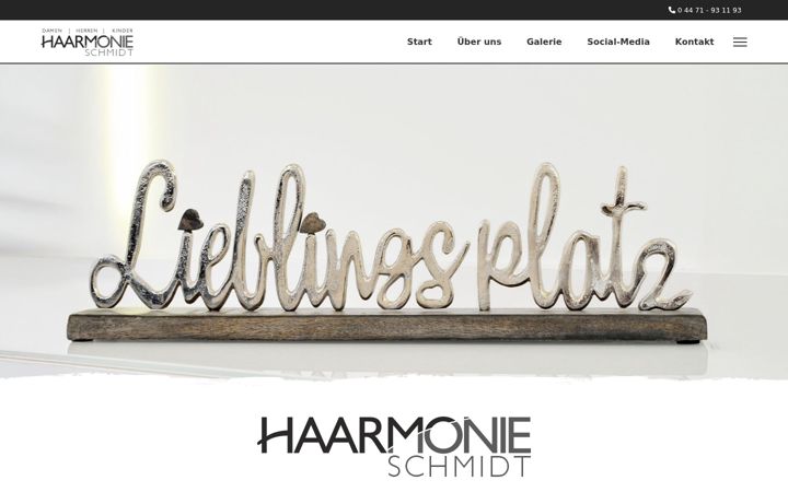Screenshot of haarmonie-schmidt.de