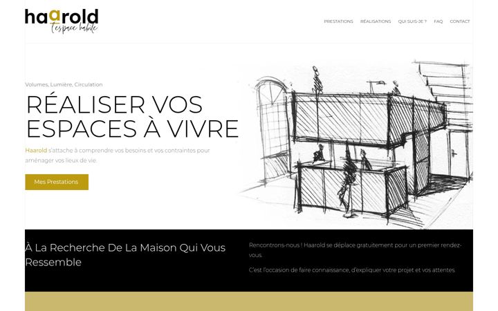 Screenshot of haarold.fr