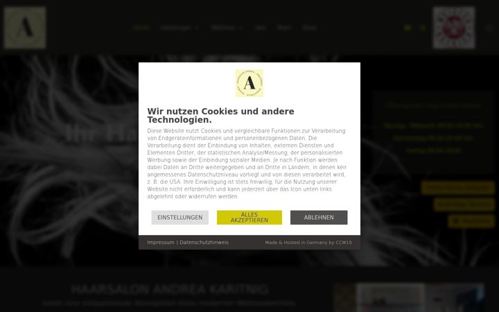 Screenshot of haarsalon-andrea.eu