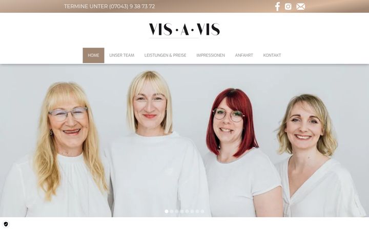 Screenshot of haarsalon-visavis.de