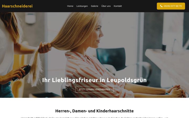 Screenshot of haarschneiderei-ym.de