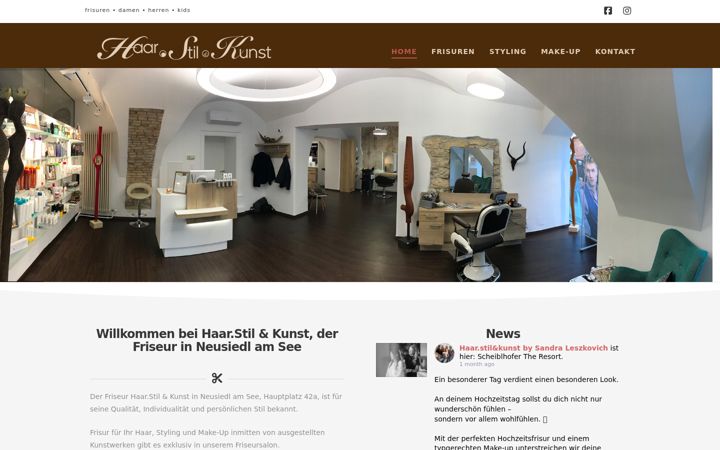 Screenshot of haarstilkunst.at