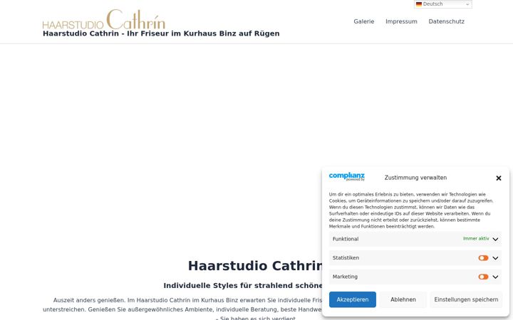 Screenshot of haarstudio-cathrin.de
