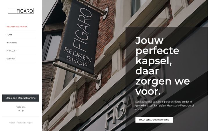 Screenshot of haarstudio-figaro.be