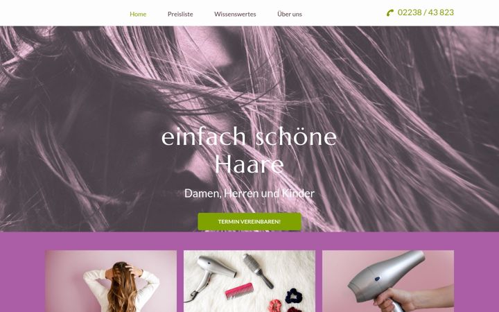 Screenshot of haarstudio-konny.de