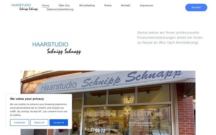 Screenshot of haarstudio-schnippschnapp.de