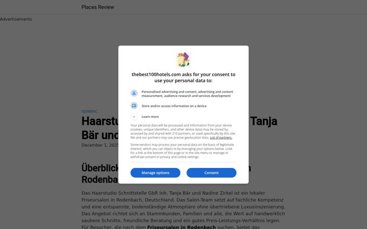 Screenshot of haarstudio-schnittstelle.de