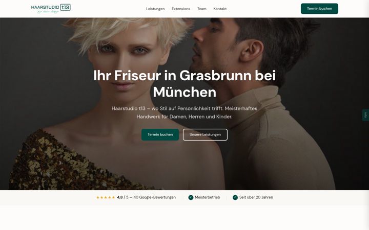 Screenshot of haarstudio-t13.de