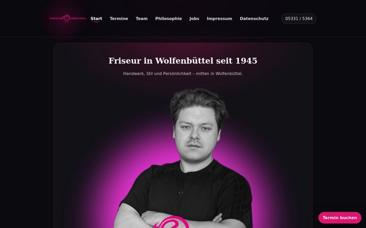 Screenshot of haarstudio-wiedemann.de