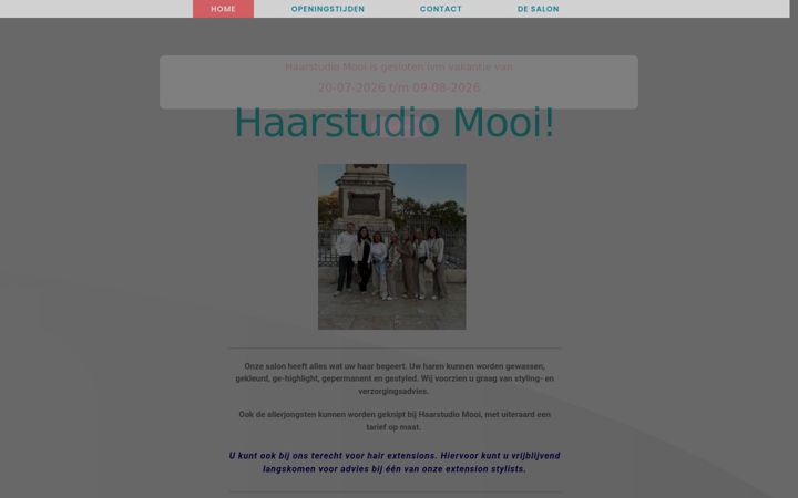 Screenshot of haarstudiomooi.com