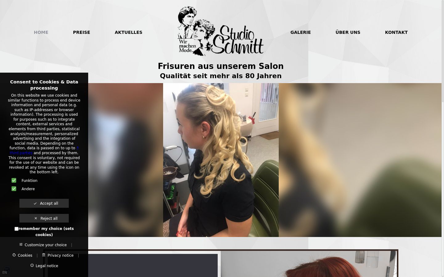 Captură de ecran a bannerului de consimțământ afișat înainte de orice interacțiune