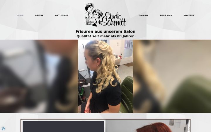 Screenshot of haarstudioschmitt.de