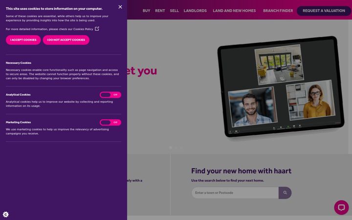Screenshot of haart.co.uk