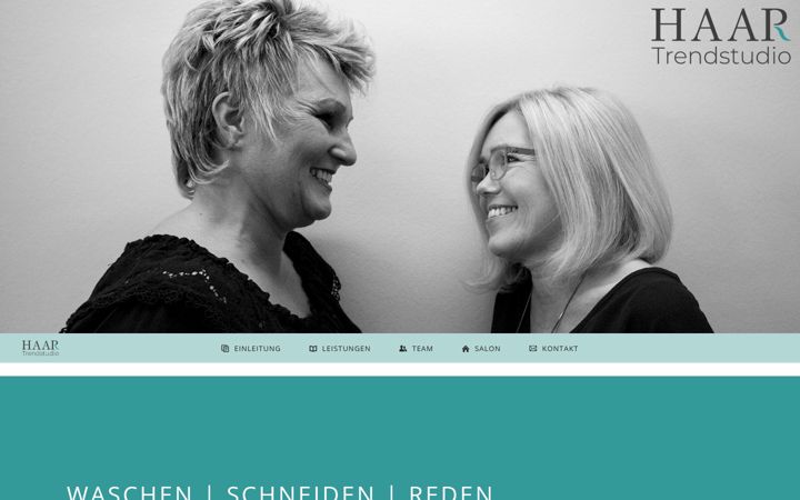 Screenshot of haartrendstudio.de