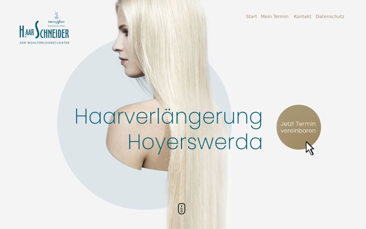 Screenshot of haarverlaengerung-hoyerswerda.com
