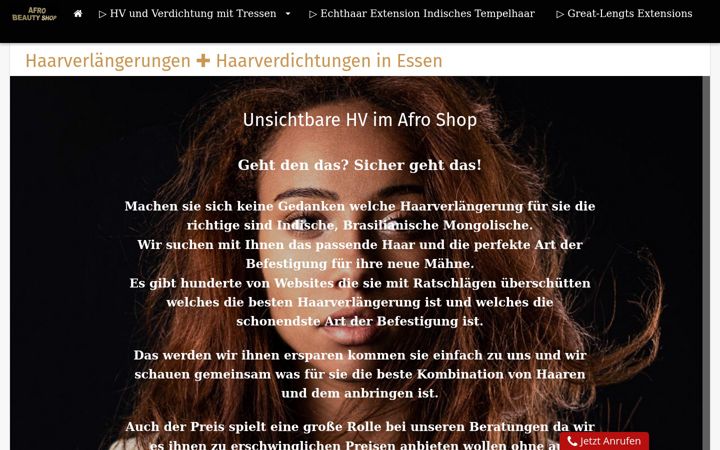 Screenshot of haarverlaengerungen.in