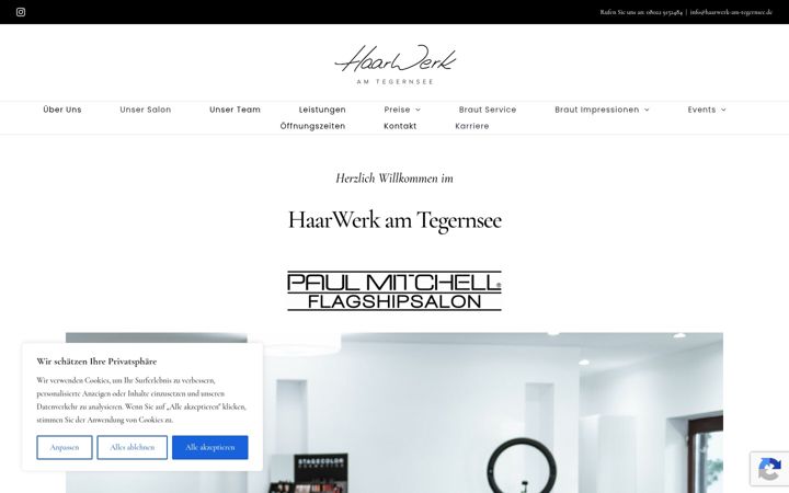 Screenshot of haarwerk-am-tegernsee.de